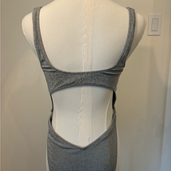 SKIMS Glittering Silver Bathing Suit - Picture 2 of 5